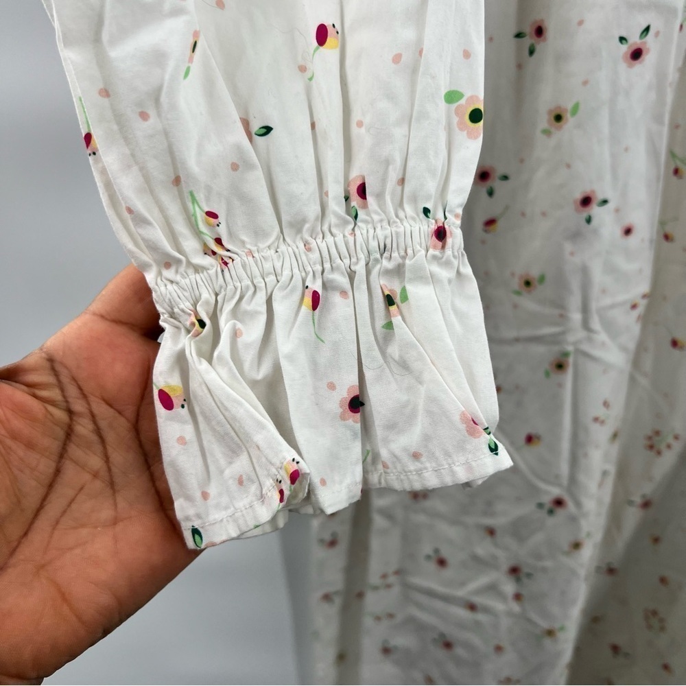 Thefashionguitar the drop long sleeve maxi dress white floral size M - Picture 7 of 12